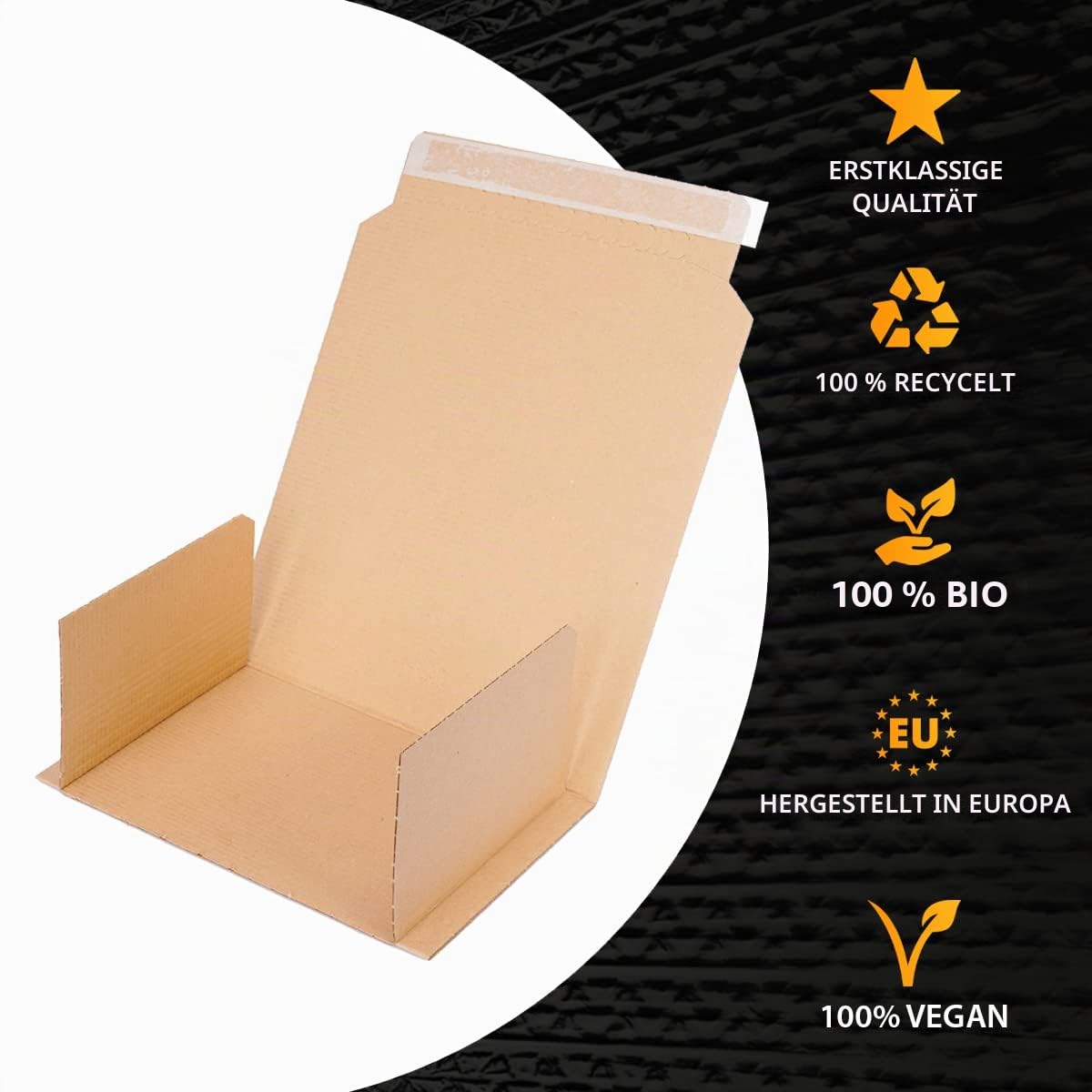 verpacking Buchverpackung 430 x 310 x 10-60 mm DIN A3 selbstklebend (Außenmaß 495 x 320 x 10-60 mm) Universal Wickelverpackung (50 Stück)