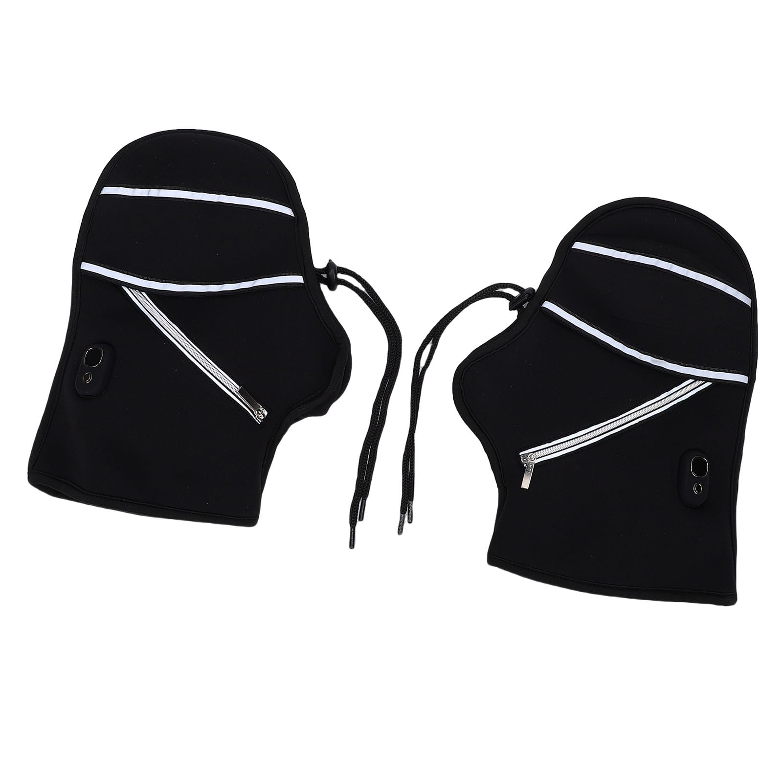 Manoplas Reflectantes a Prueba de Viento para Manillar de Motocicleta, de Invierno Recargables por USB para Scooter y Ciclismo