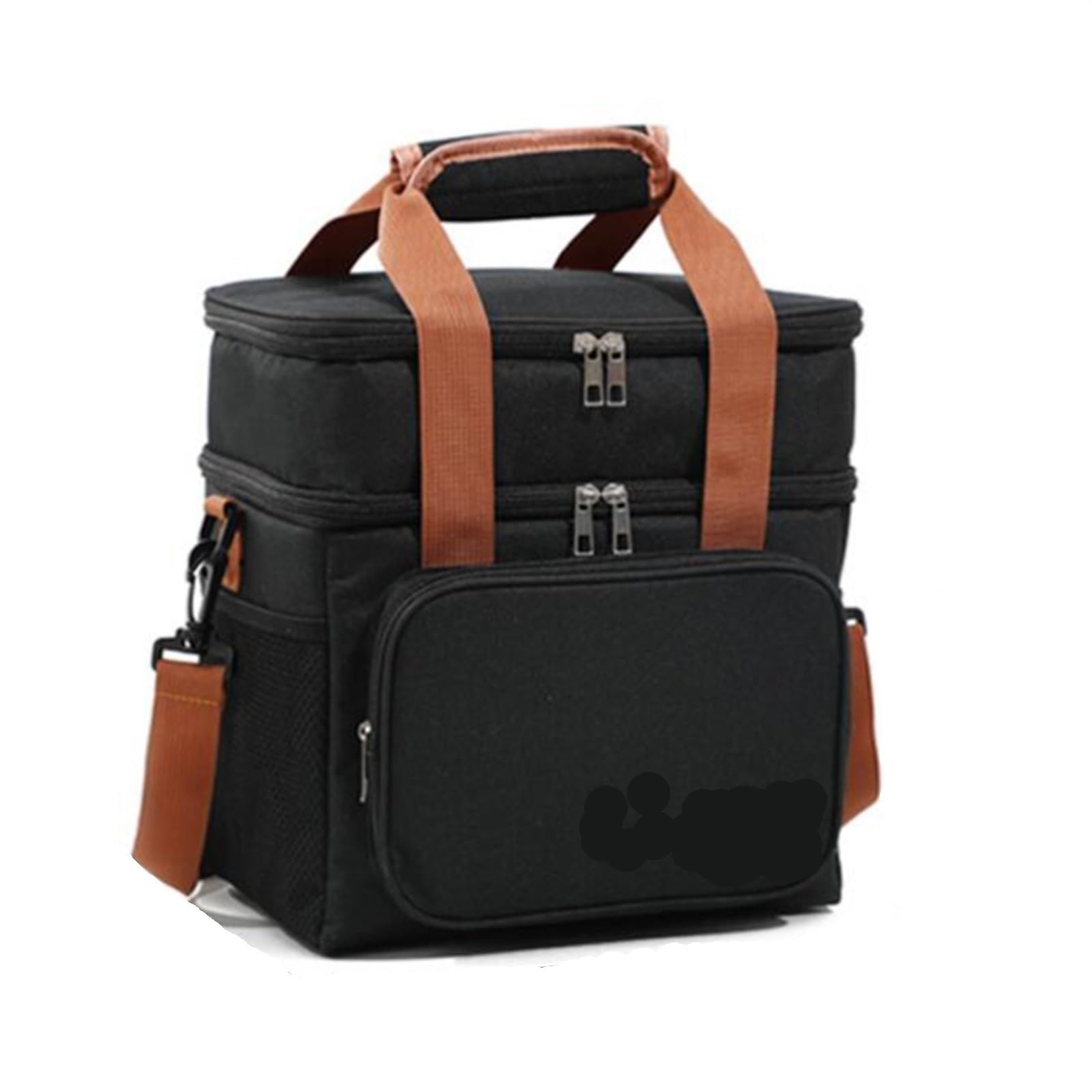 Borsa termica per il pranzo, a doppio strato, ad alta capacità, per picnic, bento box, pasto