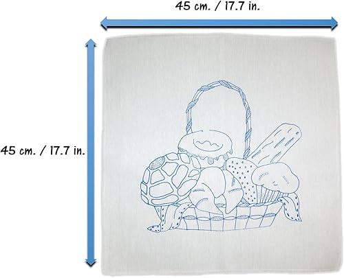Miniatura 10 de Servilletas para Bordar a Mano Mexicanas Con Dibujo  Servilletas mexicanas con dibujo para bordado a mano (flores 5)