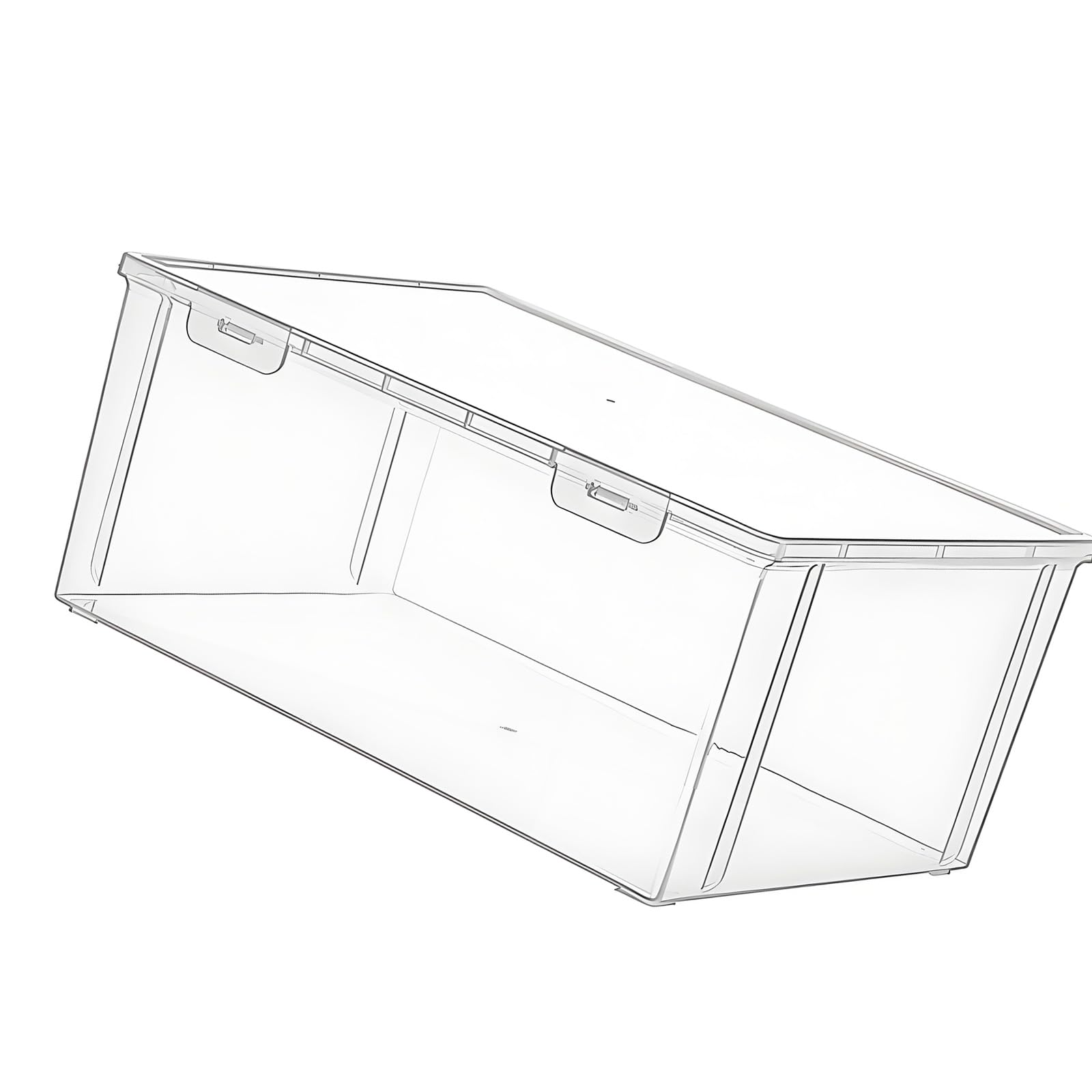 Kitchen Bread Container with Lidded Cover for Buns Snacks Counter Shelf Refrigerator Household Organization Daily Storage Bread Keeper Pastry Organizer Loaf Container Countertop Bin Refrigerator Case