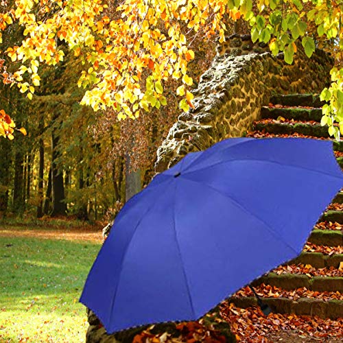 Image of KEKEMI 3 Fold Plain Pipine Umbrella for Men & Women