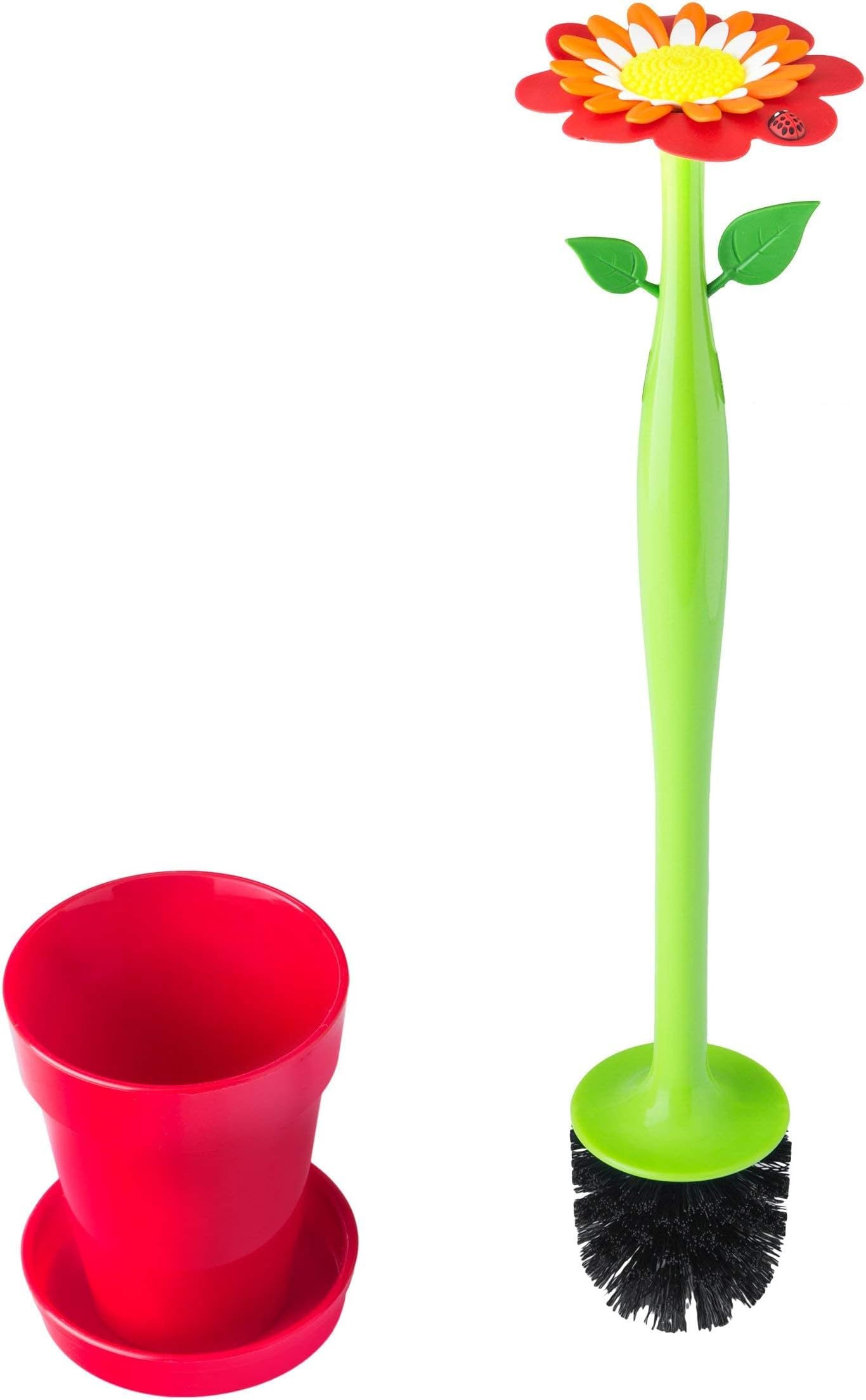 ALLOBUB Cactus Toilet Plunger and Brush Set for Bathroom