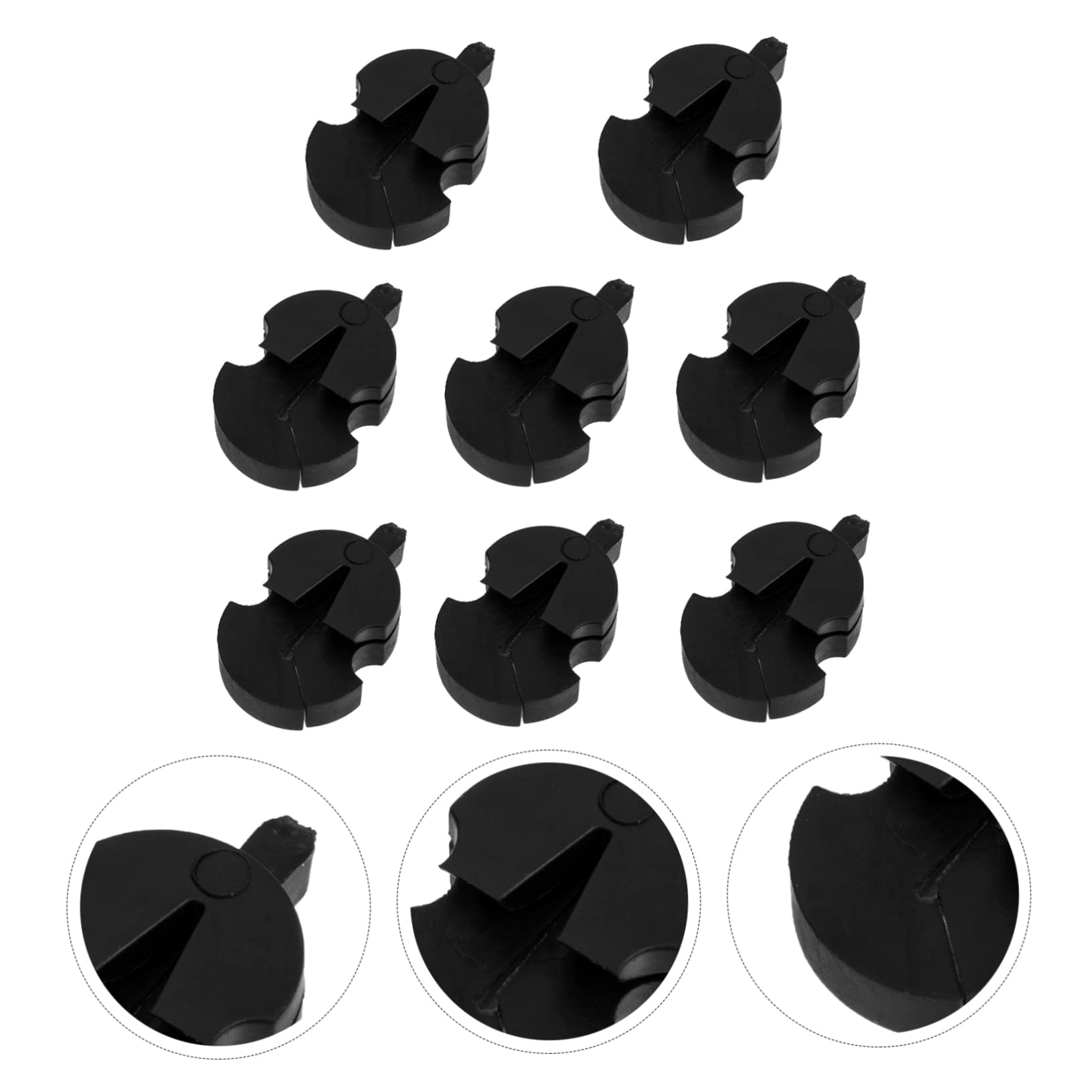 SECFOU Sordina Accessorio in Gomma per Silenziatore Pezzi 8 Violino senza Pratica Attenuazione Volume Alterare Tono per Principianti