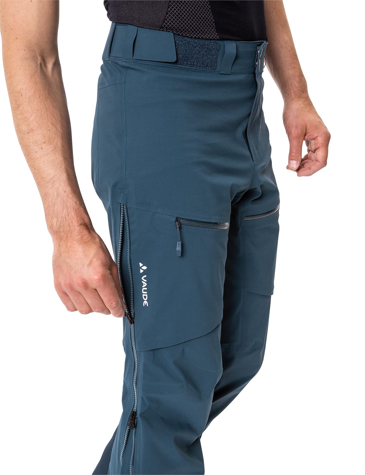 VAUDE Monviso 3-Lagen Skitourenhose Trekkinghose Wanderhose Herren schwarz schwarz