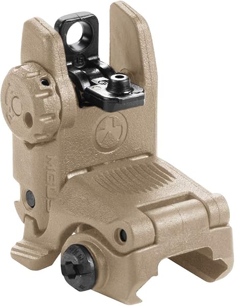 Magpul MBUS Flip-Up Backup Sights, Flat Dark Earth, Rear Sight