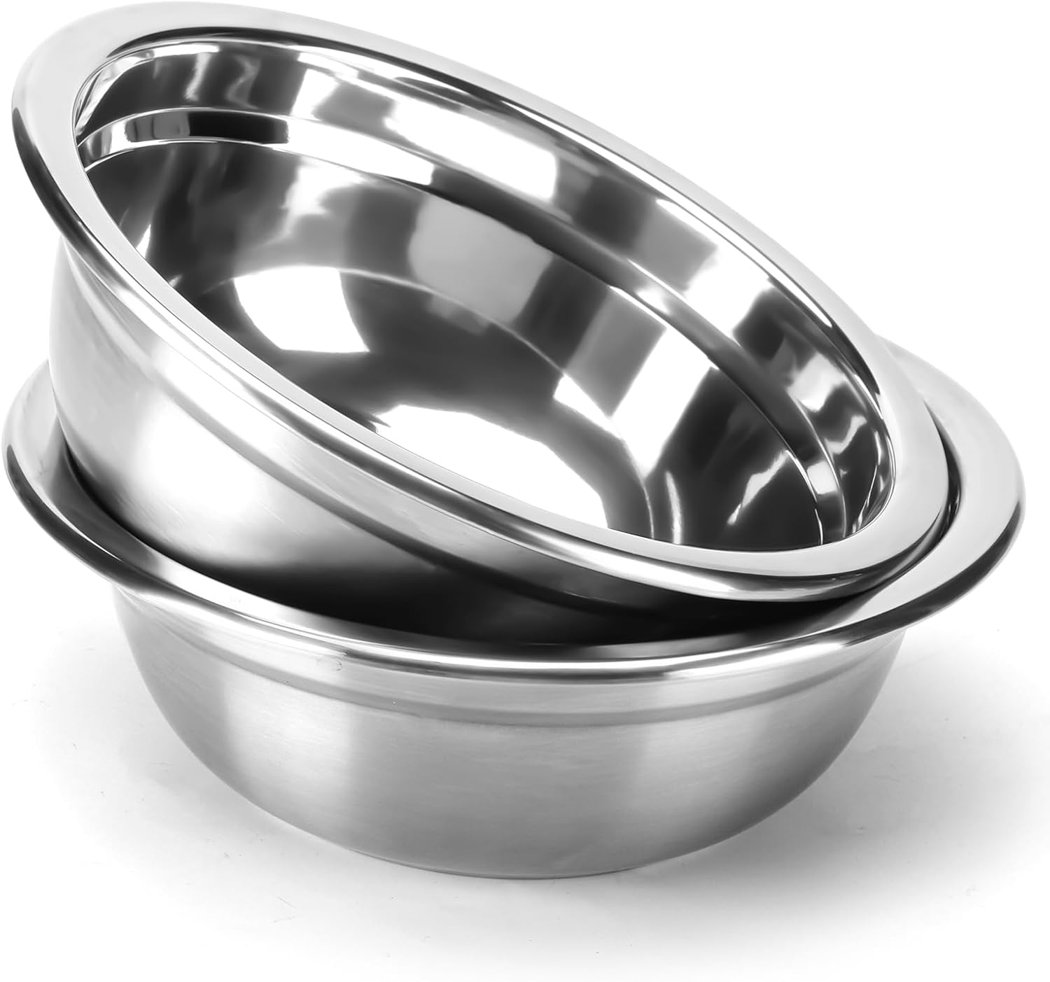 COMESOON 2 Pack 8" Stainless Steel Dog Bowls - 50oz Thickened Durable Replacement Bowls for Food and Water, Fit for COMESOON Dog Bowl Stand DB-B01/DB-B03 Stainless steel bowl