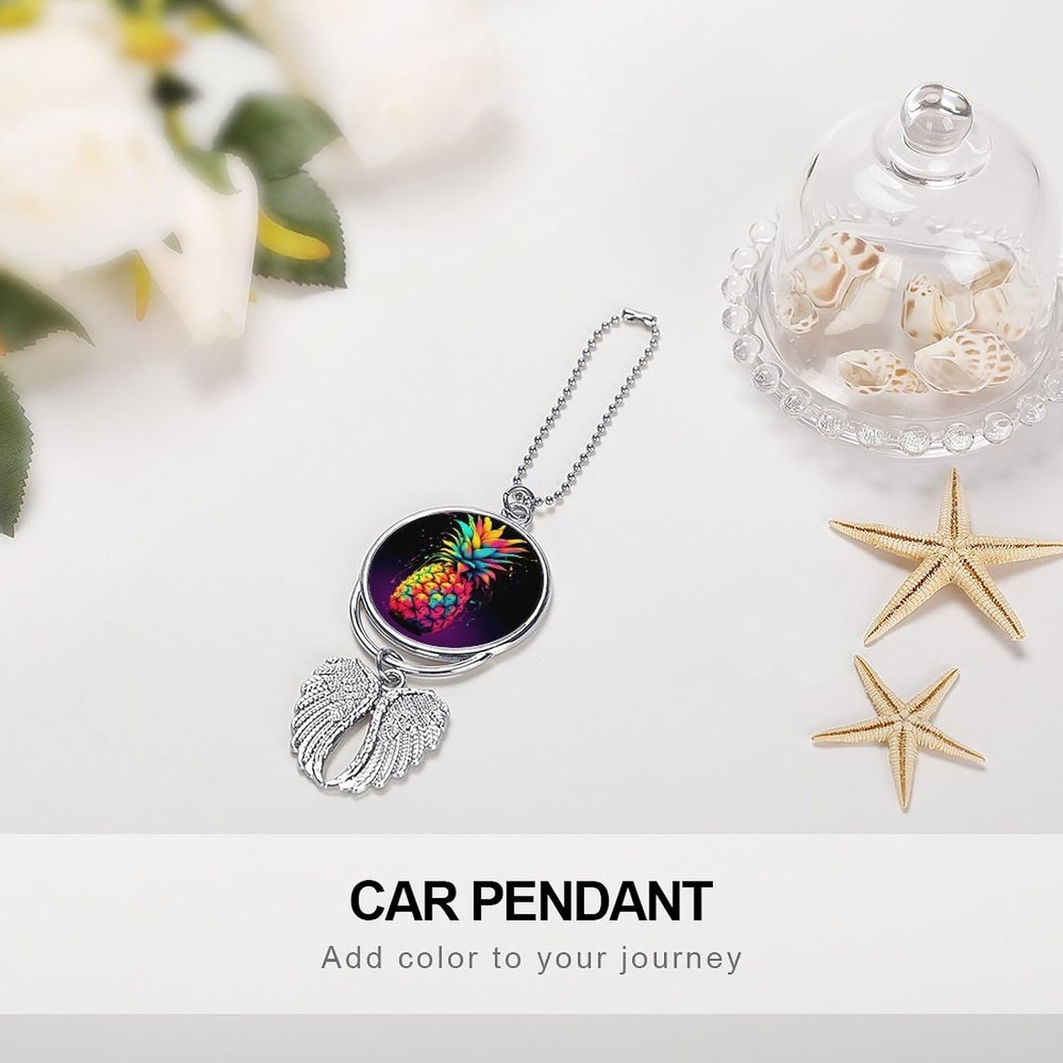 Colorful Pineapple Hanging Ornaments for Car Rear View Mirror Charm image 4