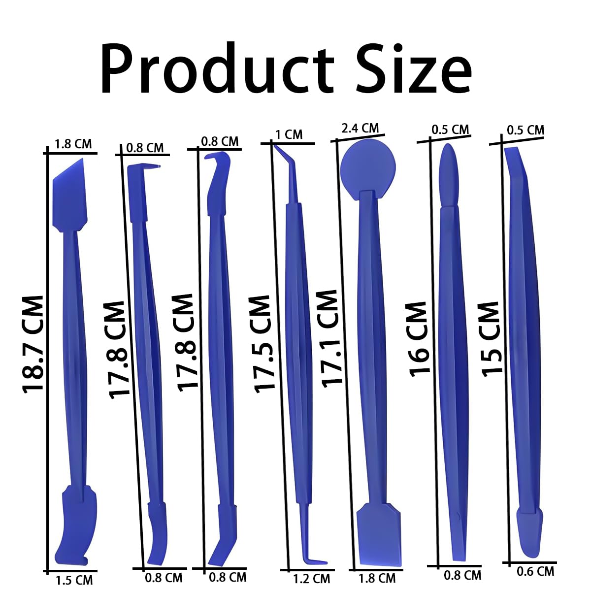 Kit 7 Strumenti Per Vinyl Wrapping Auto - Spatole Flessibili AntiGraffio, Rosso - Foto 11