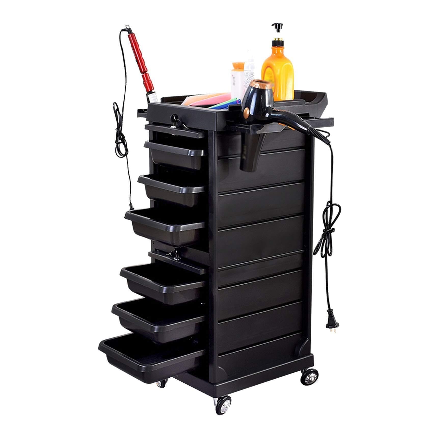 asdchZen 6-Drawer Beauty Trolley Cart With Universal Wheels, Multifunctional Salon Spa Rolling Storage For Hairdressing & Grooming Tools