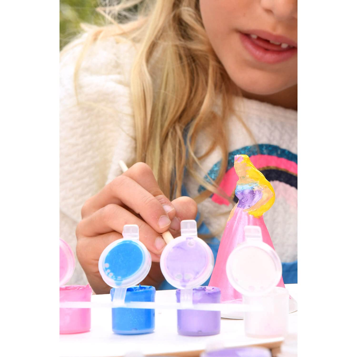 Mako Moulages - Mes Princesses - kit de Loisirs créatif - Plâtre et Peinture - Coffret de 5 Figurines à mouler - Fabriqué en France - A partir de 5 Ans - 39066