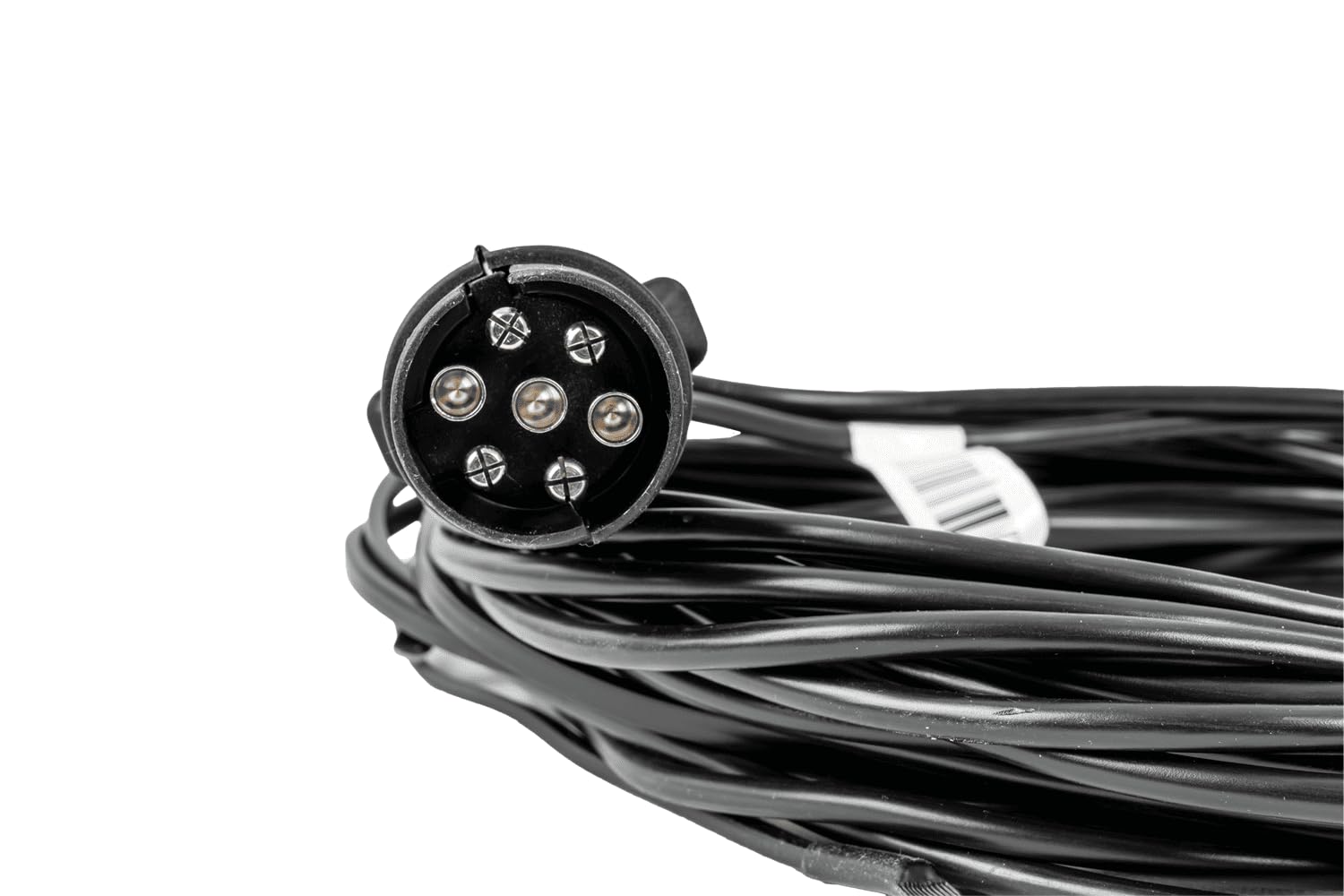 MANTES Anhänger Elektroinstallation 7m Kabelbaum 7 PIN Stecker Bajonett 2x 5 PIN 0,5mm² 12V für PKW Anhänger Positionslicht Bremslicht Blinker Nebelscheinwerfer