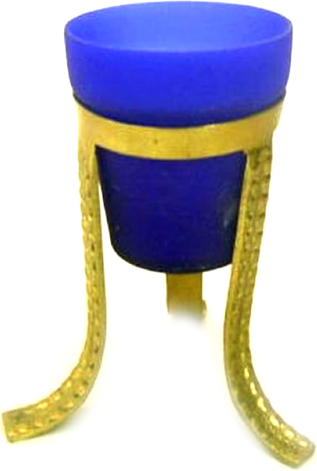 Solid Iron Round Vase with Brown Finish Flower Planter Pot, Decorative Bowl Vase