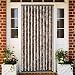 vidaXL Cortina Mosquitera Marrón Beige 90x220 cm Tela Antimosquitos Insectos