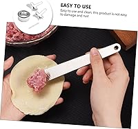 Vista 6 de BESTonZON 1 juego de molde de bola de masa de acero inoxidable molde de gomita molde de ravioli China Set de moldes de bola de masa de bola de masa