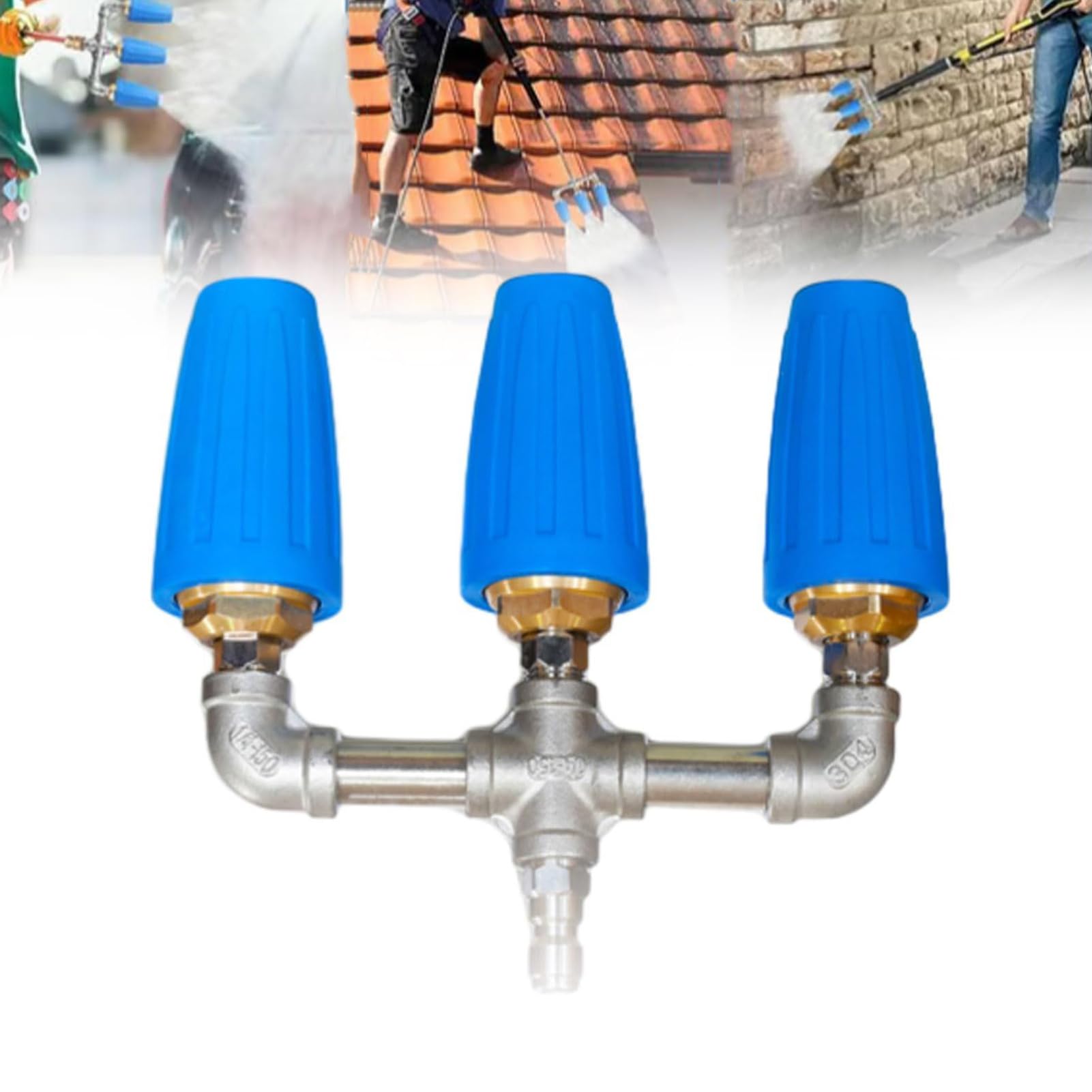 Boquillas Para Máquina De Lavado A Alta Presión Conexión Rápida De Alta | Accesorios Para Máquinas De Limpieza A Presión Para Patios Porches Jardines Balcones Terrazas Senderos Y Caminos