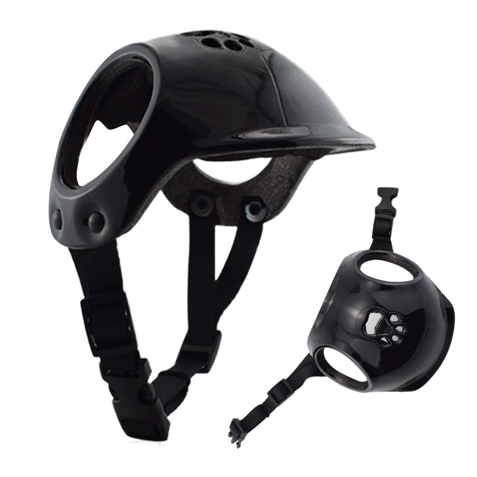Casque pour chien ajustable avec protection EVA pour voyages et activités extérieures