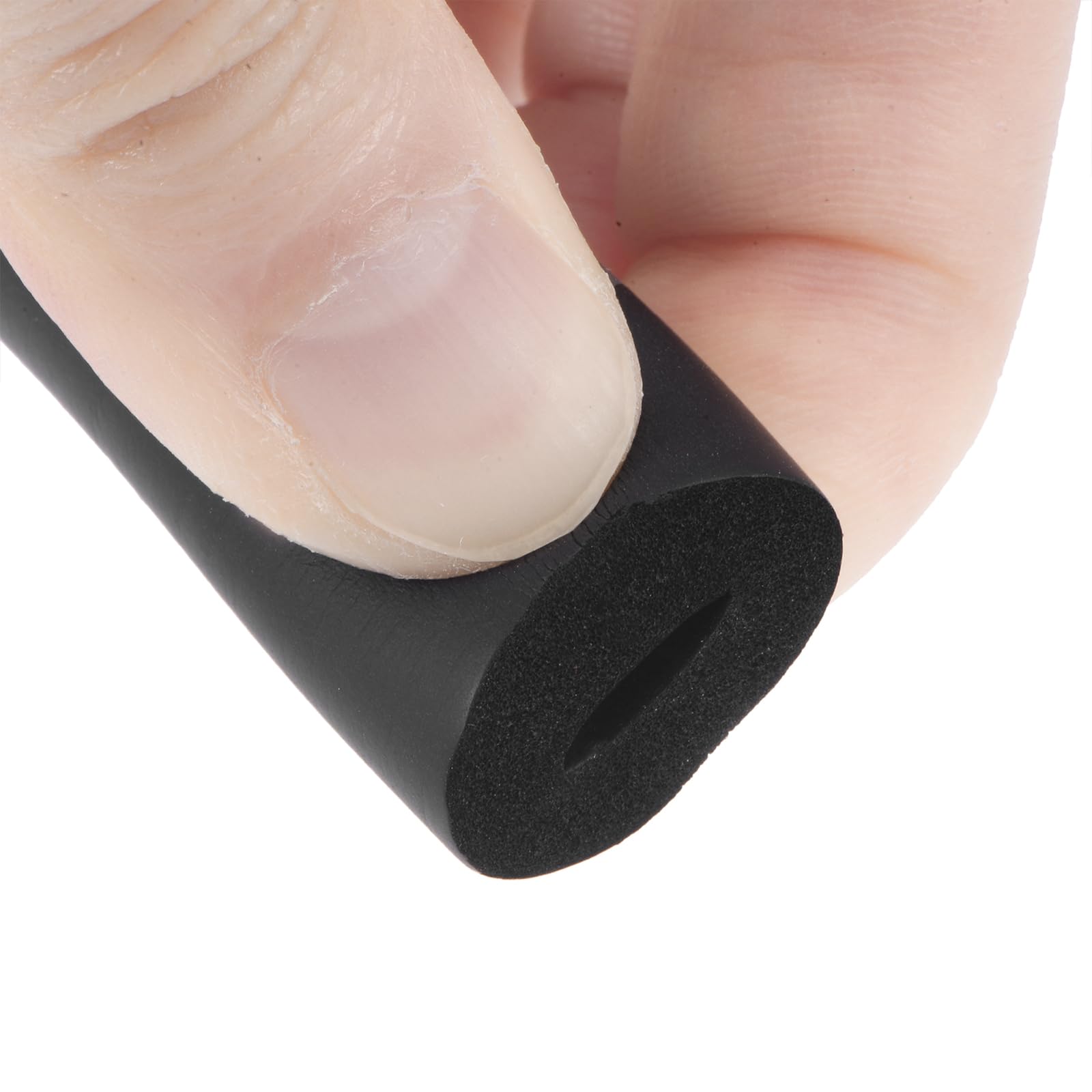 QUARKZMAN Tubo de Espuma para Soporte de Agarre de Mango, Aislamiento de Tubería Fuera del Revestimiento de Tubería, 3mm (1/8") ID 12mm (1/2") OD 1m Negro