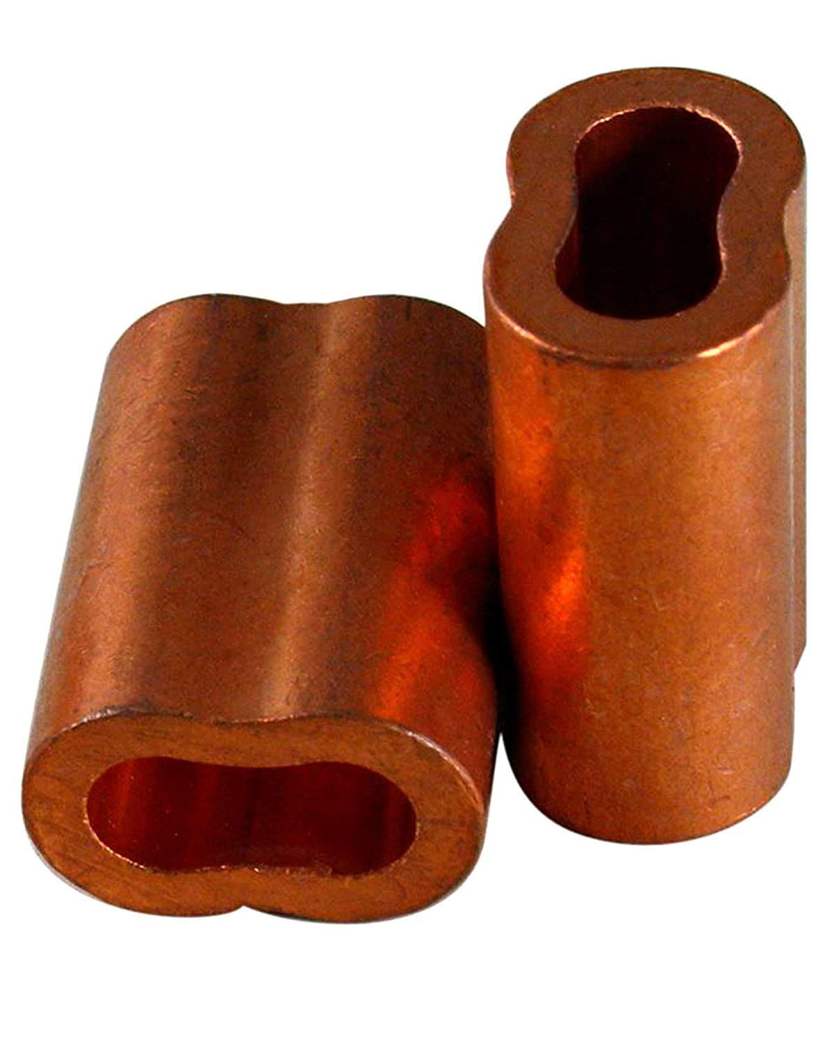 1/4″ Copper Swage Sleeves Cable Sleeves Cable Crimp Sleeves Crimping