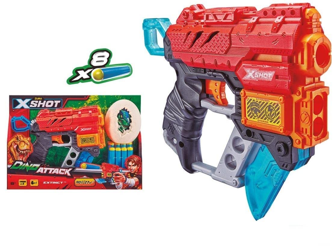 Zuru antsy labs X-Shot Dino Attack Extinct Blaster (8 Darts, 1 Egg) by