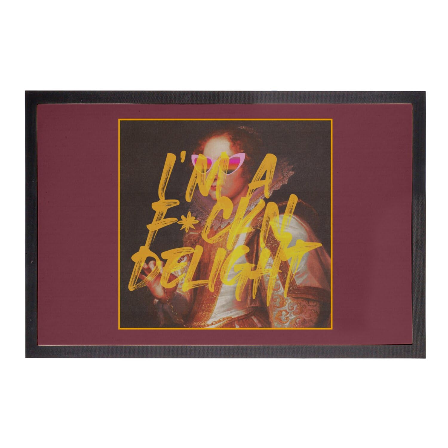 Paillasson Humour Rouge 75x50cm pour une entrée originale style Streetwear