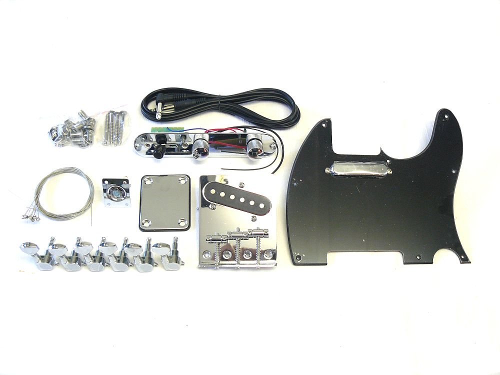 E-Gitarren-Bausatz/Guitar DIY Kit ML-Factory® MLT Sky Bird Esche Wurzel, mit Bird Inlays