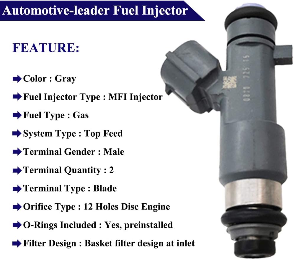 8Pcs 16600-ZJ50A FJ1076 Fuel Injectors 12 Holes Engine Nozzles Compatible for Nissan 2006-2015 Armada 8 Cyl Titan VK56DE 5.6L-V8, 2016-2018 Frontier VQ40DE 4.0L