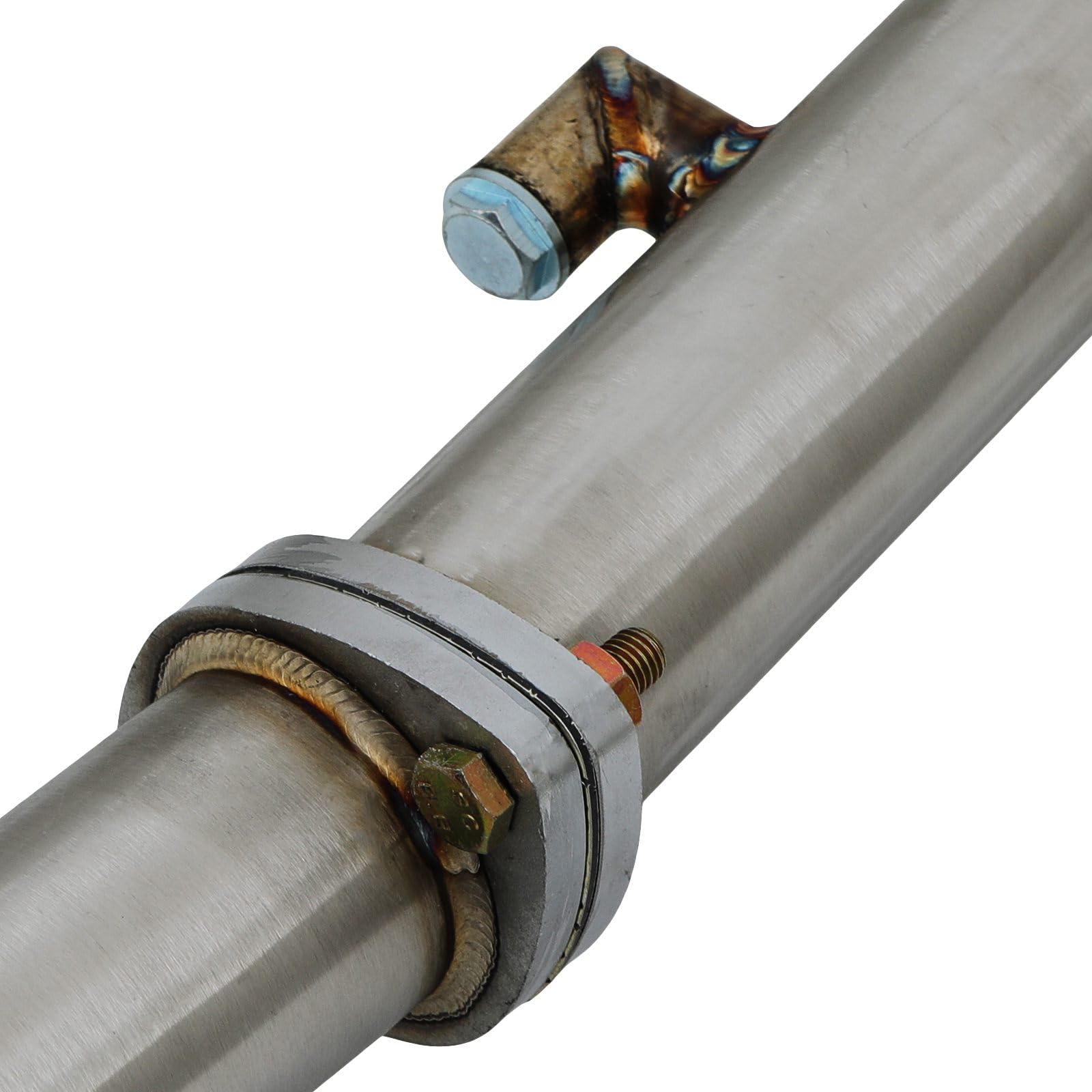 Sistema di scarico posteriore collettore da 7,6 cm, compatibile con BMW Serie 3 E46 4 cilindri 316/318 1998-2006, sistema di scarico ad alte prestazioni in acciaio inox