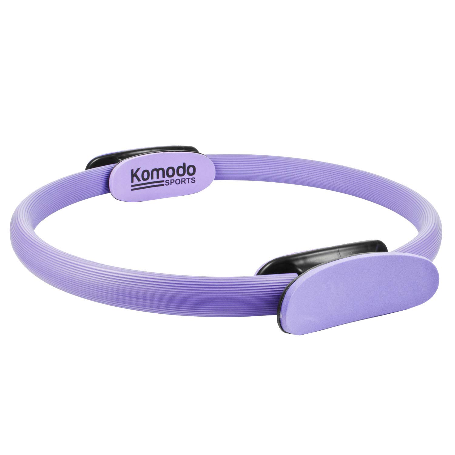 KOMODO Pilates Ring Yoga Fitness Double Handled Exercise Circle Gym Resistance Wheel (Purple)