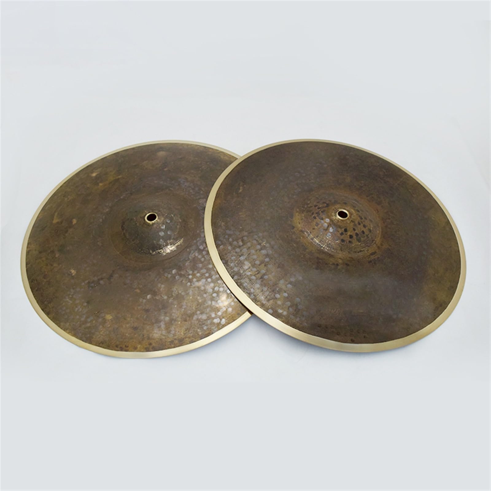 Set De Cymbales Fait Main 14''Hi-Hat + 16''Crash+18''Crash+20''Ride+Cymbal Bag Accessoires pour Instruments à Percussion