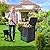 Goplus Compost Bin, 80 Gallon (300 L) Large Outdoor Composting Box w/Top Flip Latch-on Lid, Bottom Exit Door, BPA Free Material, Grass Food Trash Composter Barrel for Garden Yard, Easy Assembly