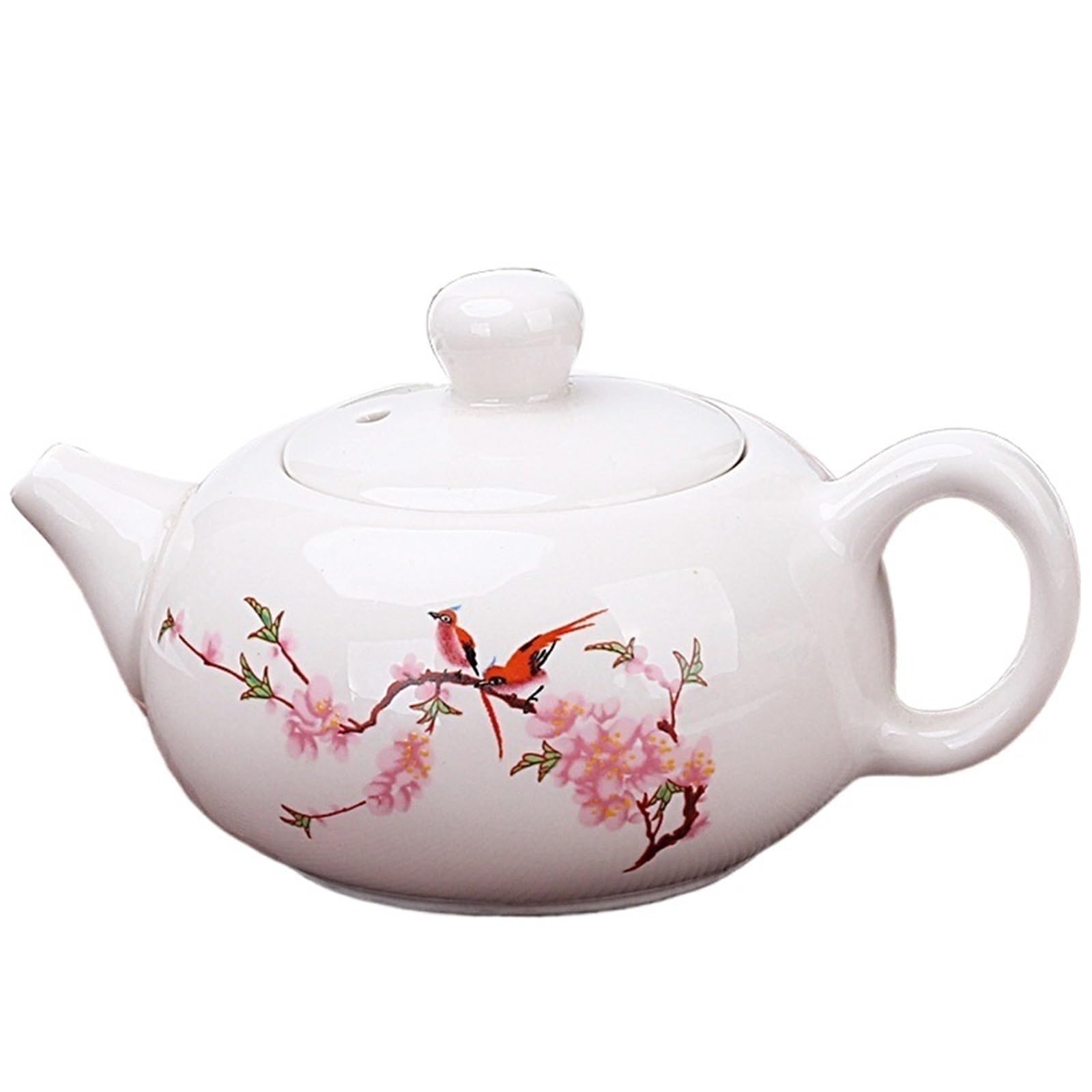 Petite théière en céramique fait main 180ml filtre porcelaine blanche