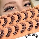 Natural Cluster Lashes Wispy False Eyelashes Individual Lashes Mink Strips Eyelash Extensions DIY La
