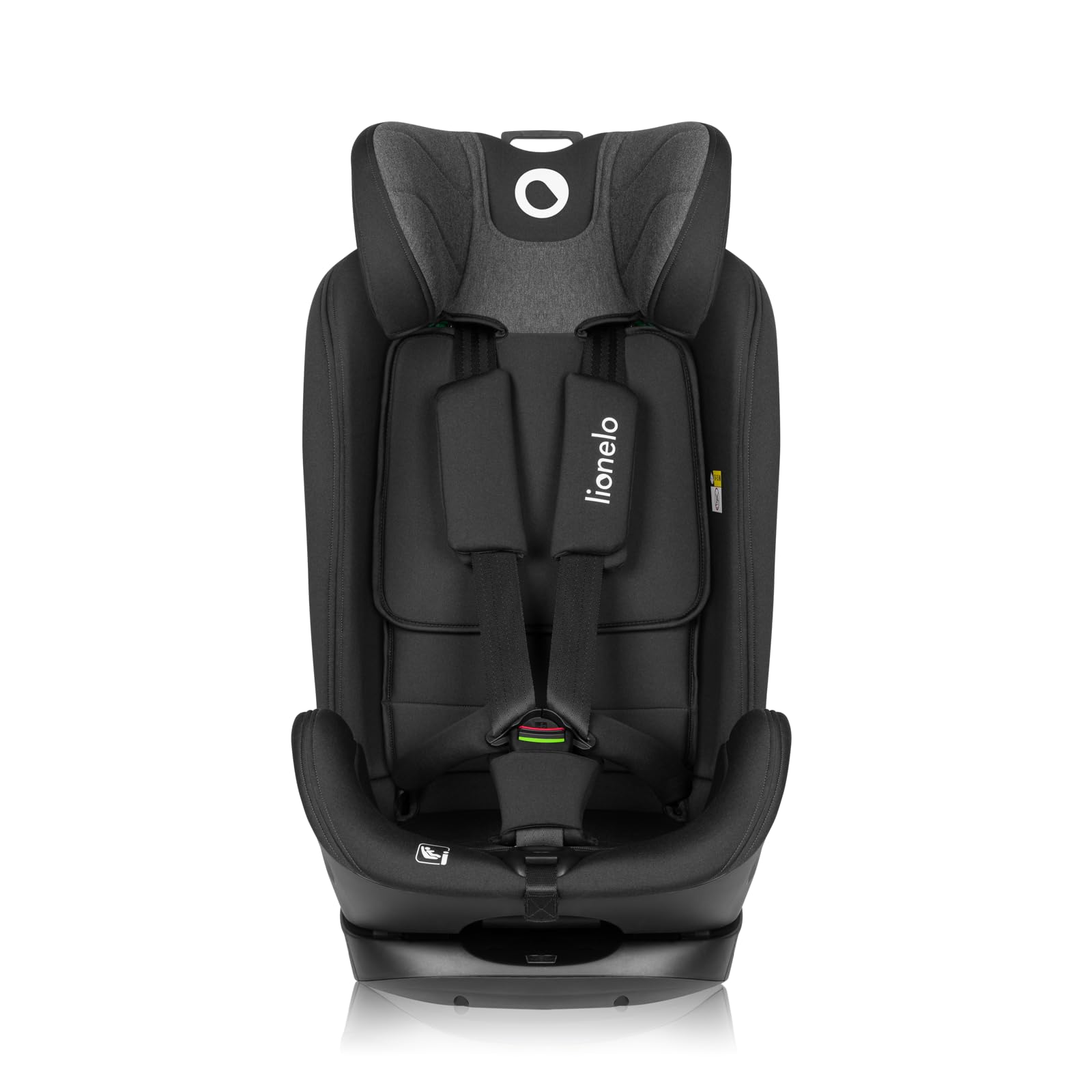 LIONELO HARPER I-SIZE Silla Coche para Niños de 76 a 150 cm, Grupo 1,2,3 Norma R129 i-Size, Montaje Hacia Delante ISOFIX y Cinturón TT, Reposacabezas y Respaldo Ajustables Reductor | Grupo 1,2,3 Norma R129 i-Size, Montaje hacia Delante ISOFIX y Cinturón T