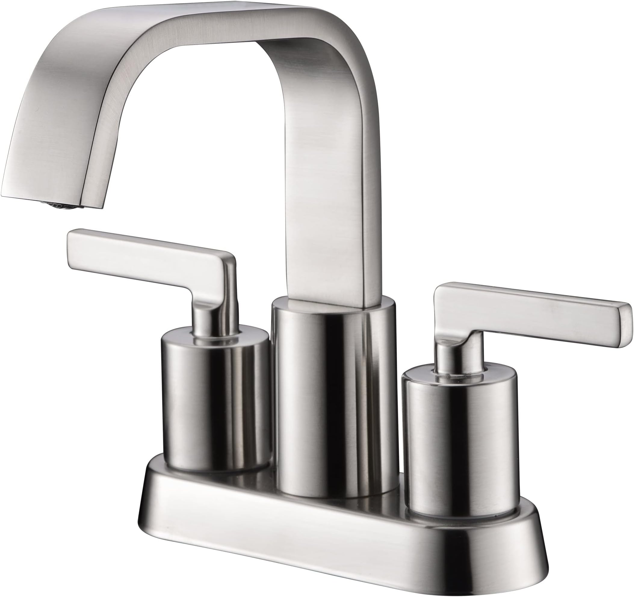 Ultra FaucetsUF46813 Bathroom Faucet, Two-Handle 4" Centerset Lavatory Faucet, Brushed Nickel