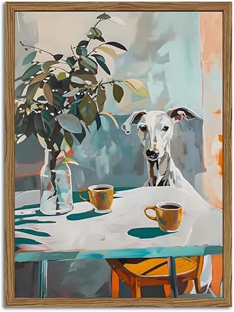 Amazon.com: CANVAS ON DEMAND Nine Greyhounds in a Landscape Canvas