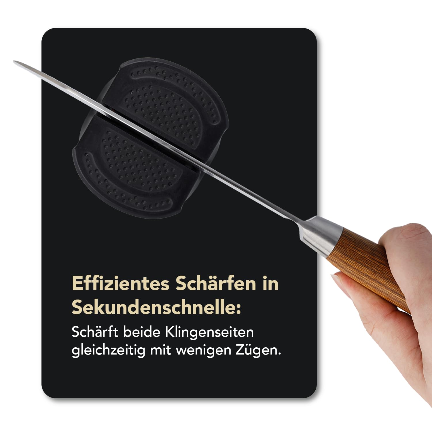 DMT SimpleSharp Schwarz Bundle Grob, Fein & Extrafein | Diamant Messerschärfer für rasiermesserscharfe Klingen mit perfektem Schleifwinkel | Schärft beidseitig mit extraharten Diamant-Steinen