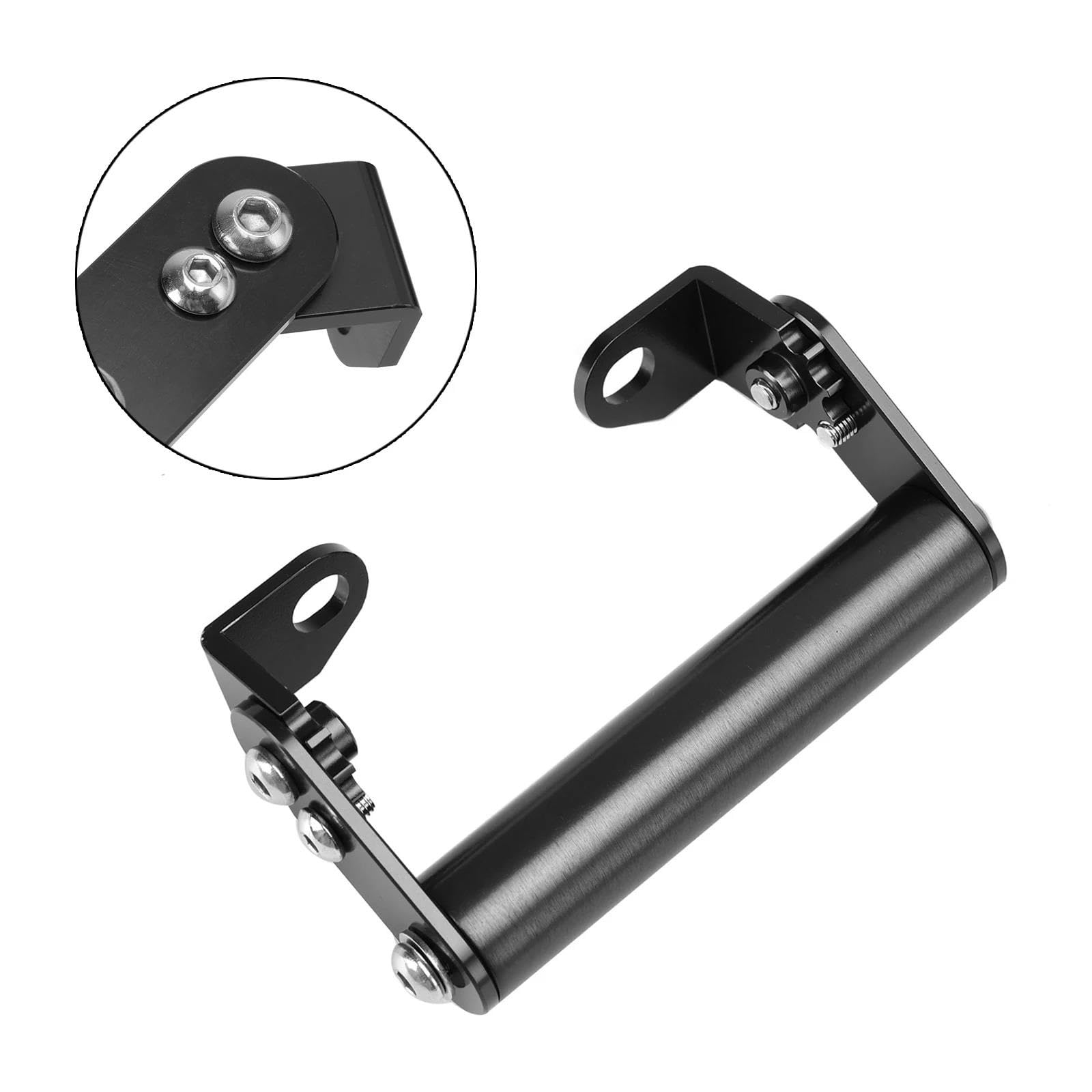 Supporto Per Telefono Moto Per Motocicletta | Staffa di navigazione del telefono Staffa di estensione GPS da 22 mm nera