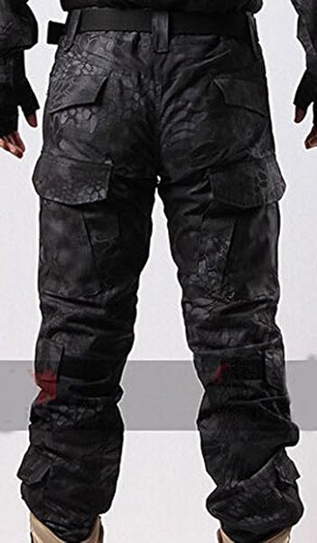 Pantaloni Shooting BDU militari da combattimento con ginocchiere Typhon Kryptek TYP per Airsoft Paintball. - 3
