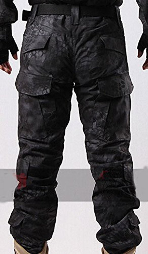 Pantaloni Shooting BDU militari da combattimento con ginocchiere Typhon Kryptek TYP per Airsoft Paintball.