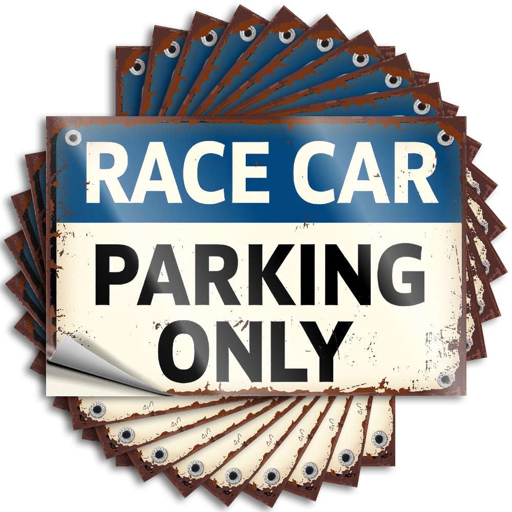 Cozy Stickers, New Tumbler Race Car Parking Only | Funny Quote Paw Decals(12X18CM)