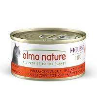 Almo Nature HFC Mousse, Alimento Umido per Gatti - Pollo con Zucca