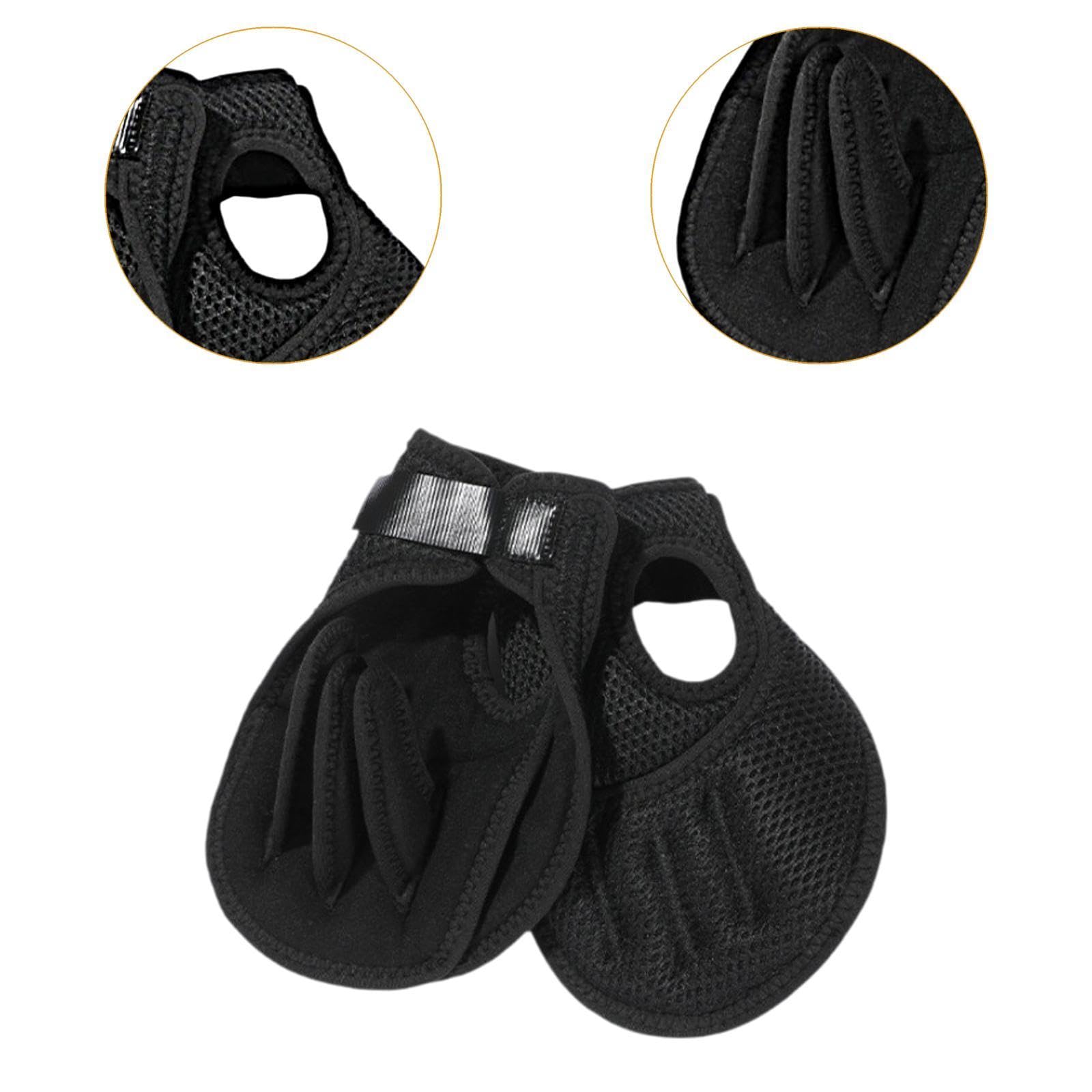 Guante Separador de Dedos con Almohadilla de Soporte Ergonómica para Los Dedos, Negro