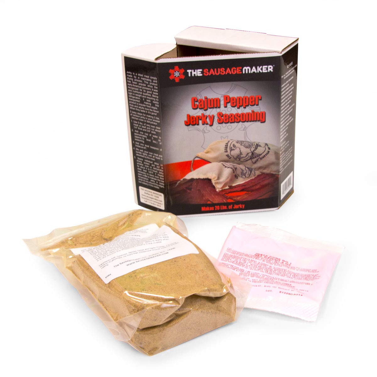 The Sausage Maker - Cajun Pepper Jerky Seasoning Kit, 1 lb. 4 oz.
