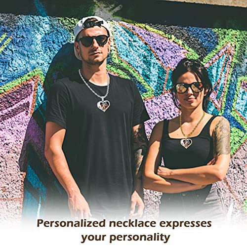 Custom Picture Necklace Personalized - Customized Photo Pendant Necklaces, Hip Hop Chain with Pictures Personalized Gift for Dad Men Women2