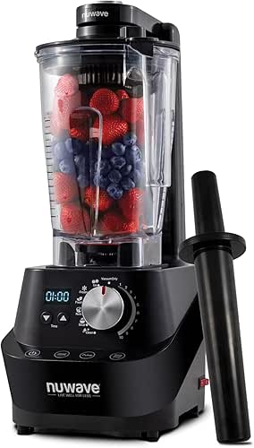 NuWave Moxie Commercial Blender, Vacuum Smoothie Blender with 2.5HP Motor,