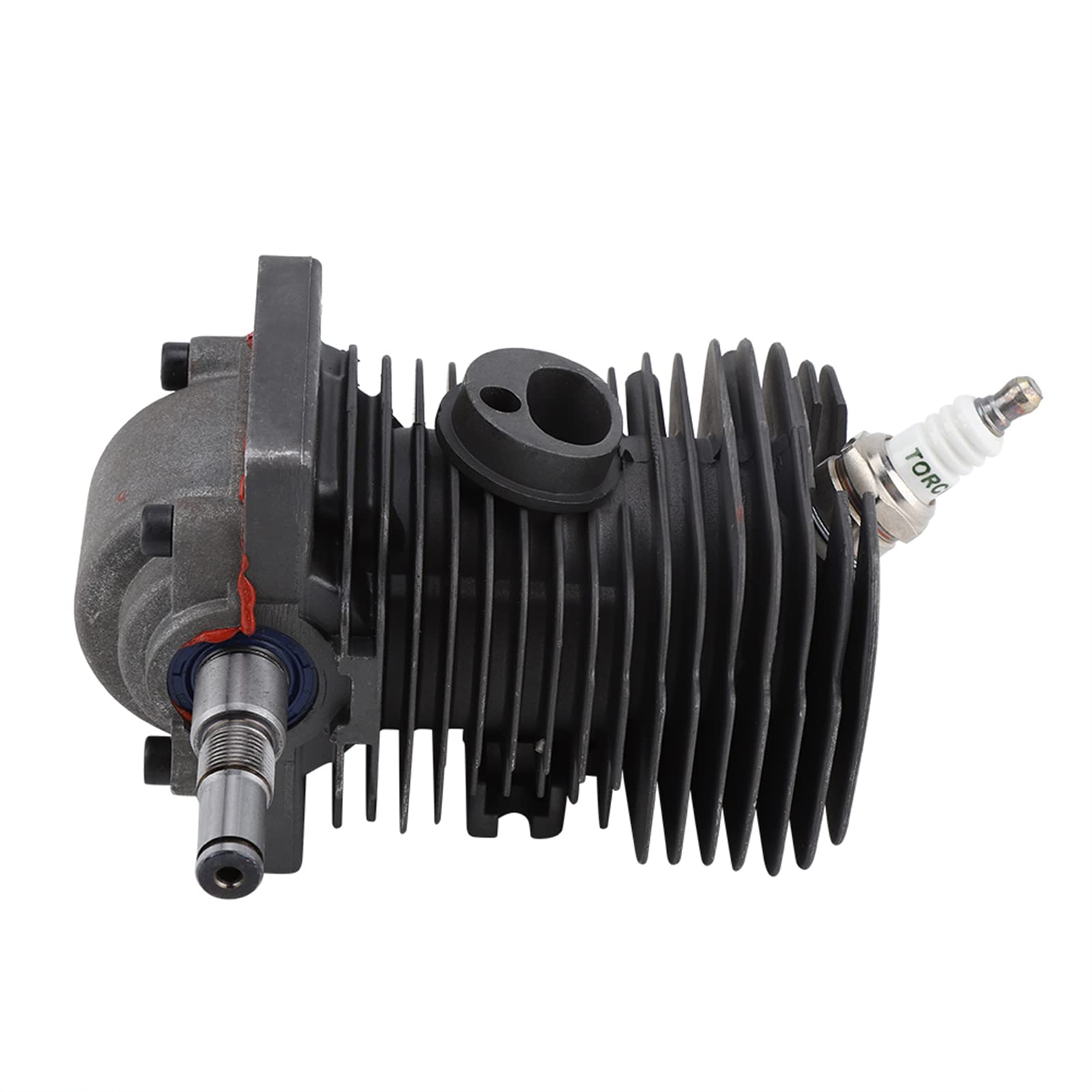 Motor 38mm Cilindro Pistón Piezas de Repuesto para Cortadora de Césped y Motosierra Cigüeñal Compatible con Modelos Universales