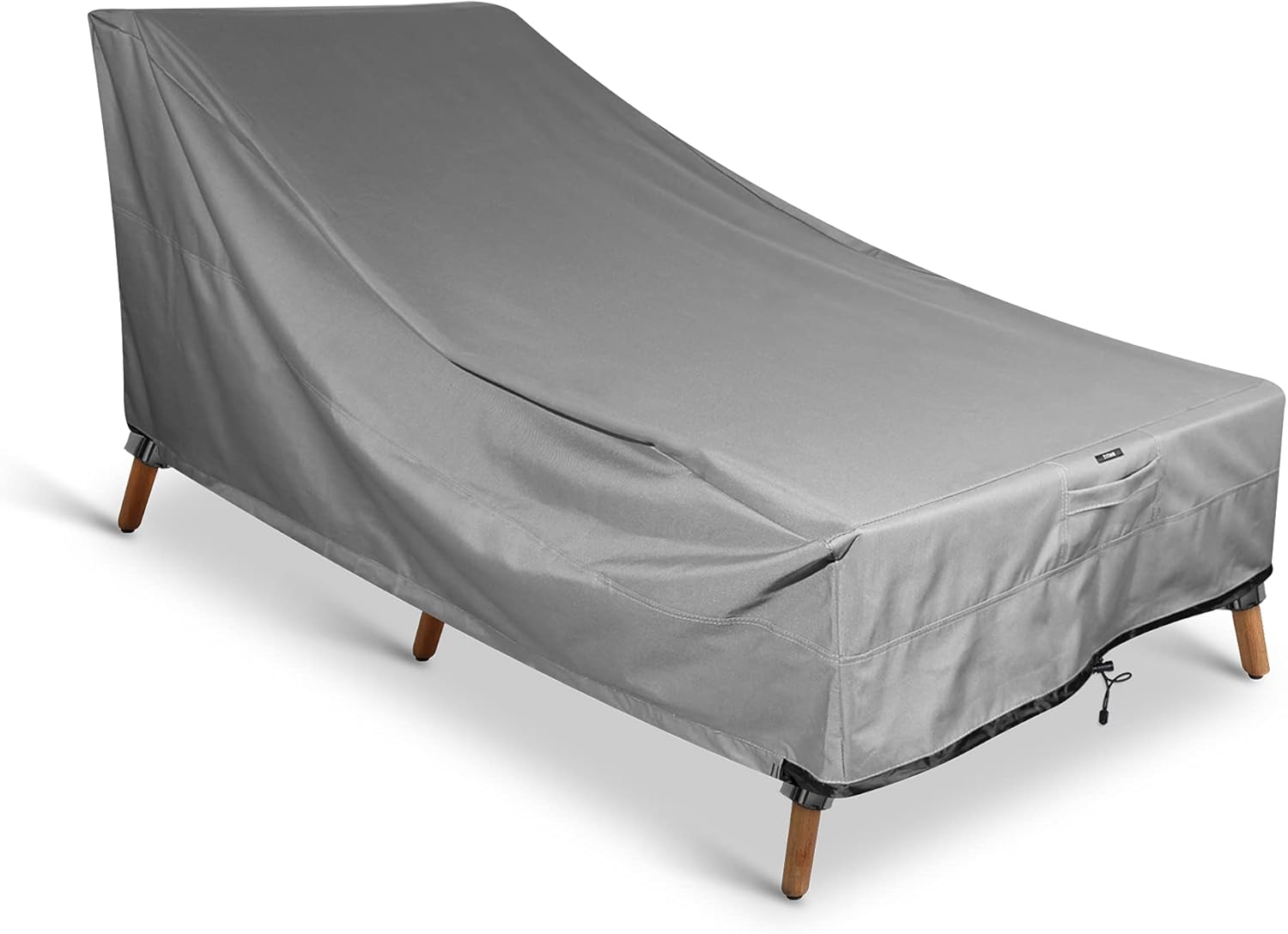 Chaise Lounge Cover - KHOMO GEAR - Heavy Duty Patio Furniture Cover - Grey