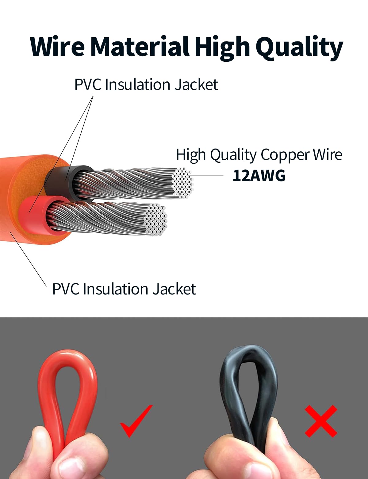 Cavo solare con connettore XT60, cavo per pannello solare da 5 metri, cavo di ricarica solare, cavo solare, 12 AWG, compatibile con EF DELTA 2 e River Pro MAX Powerstation 757, pannello solare