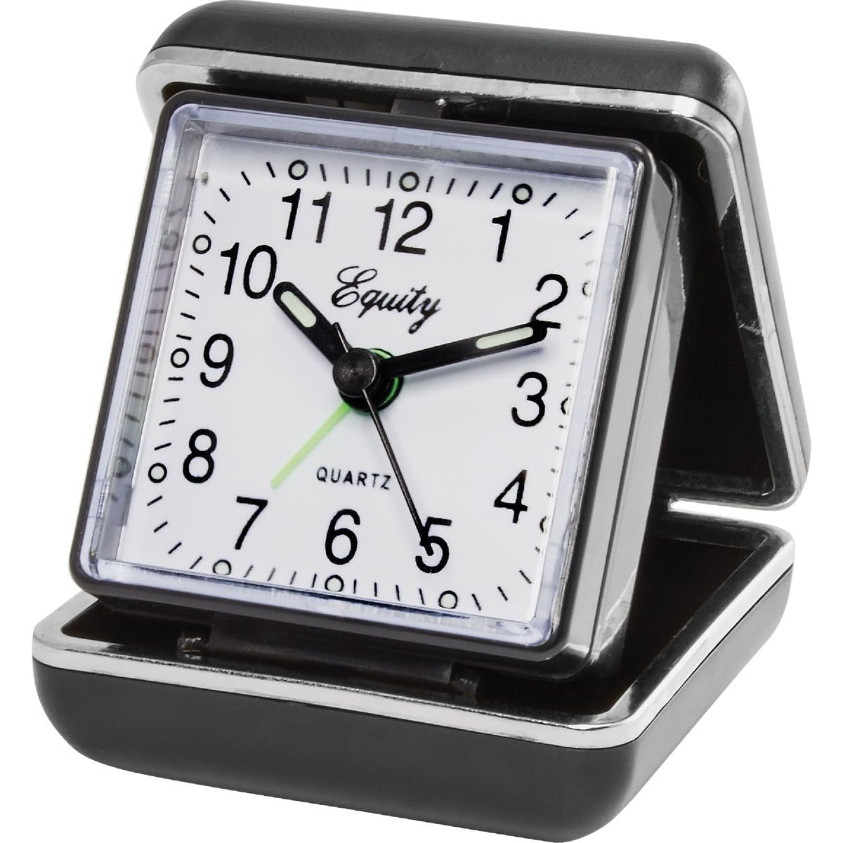 Equity Fold-Up Travel Quartz Alarm Clock